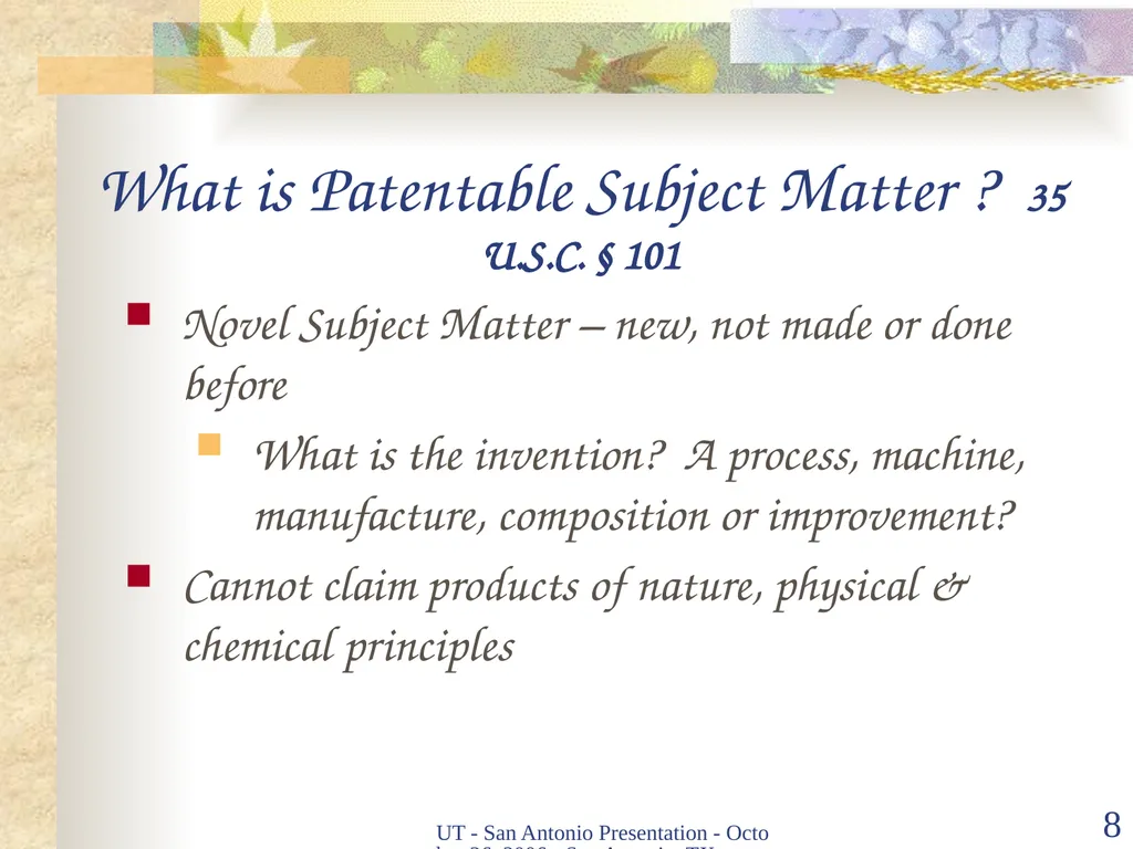 Intellectual Property Basics and Sticking Points - slide 7 of 56