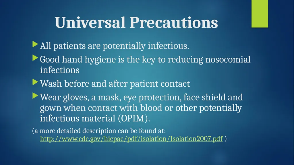 CSI 101 Skills Lab 3 Universal Precautions, - slide 22 of 27