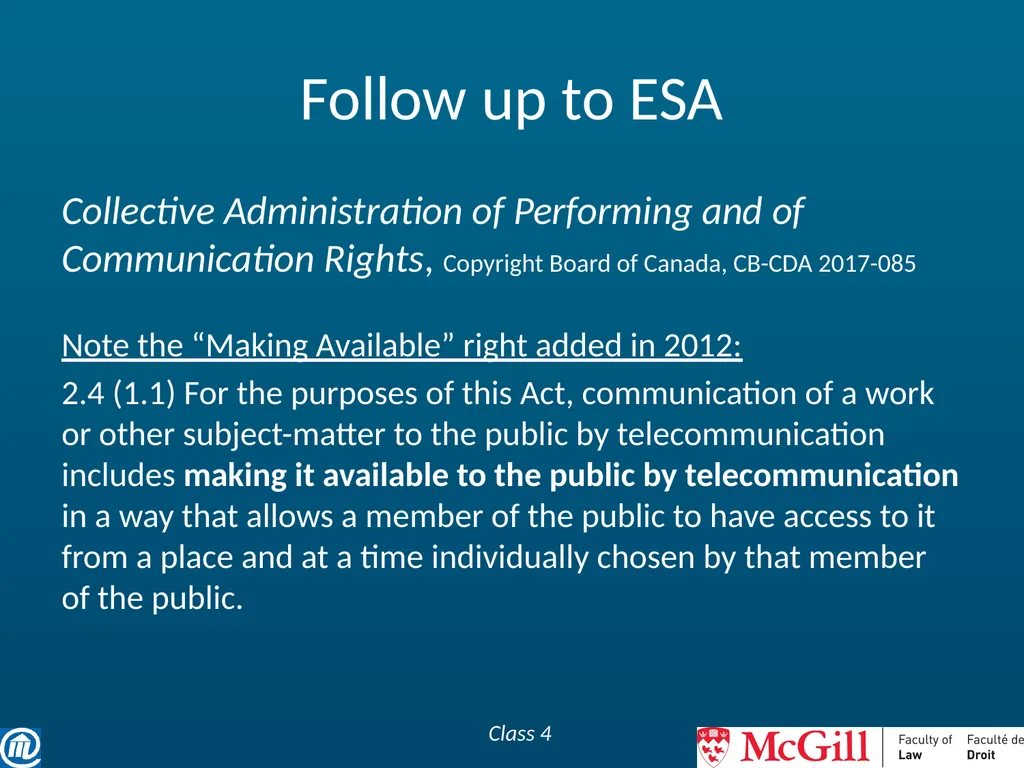 Class 4 – September 28 Still a touch of class - slide 68 of 87