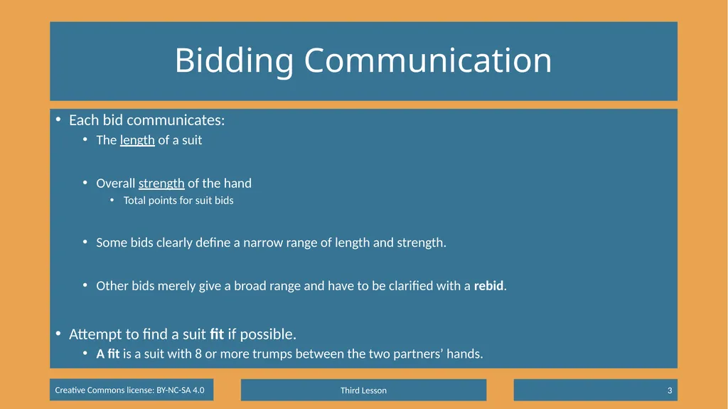 Basic Beginning Bridge Lesson 3 – Opening Suit - slide 3 of 13
