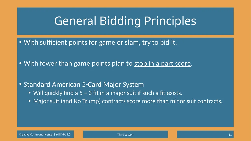 Basic Beginning Bridge Lesson 3 – Opening Suit - slide 11 of 13