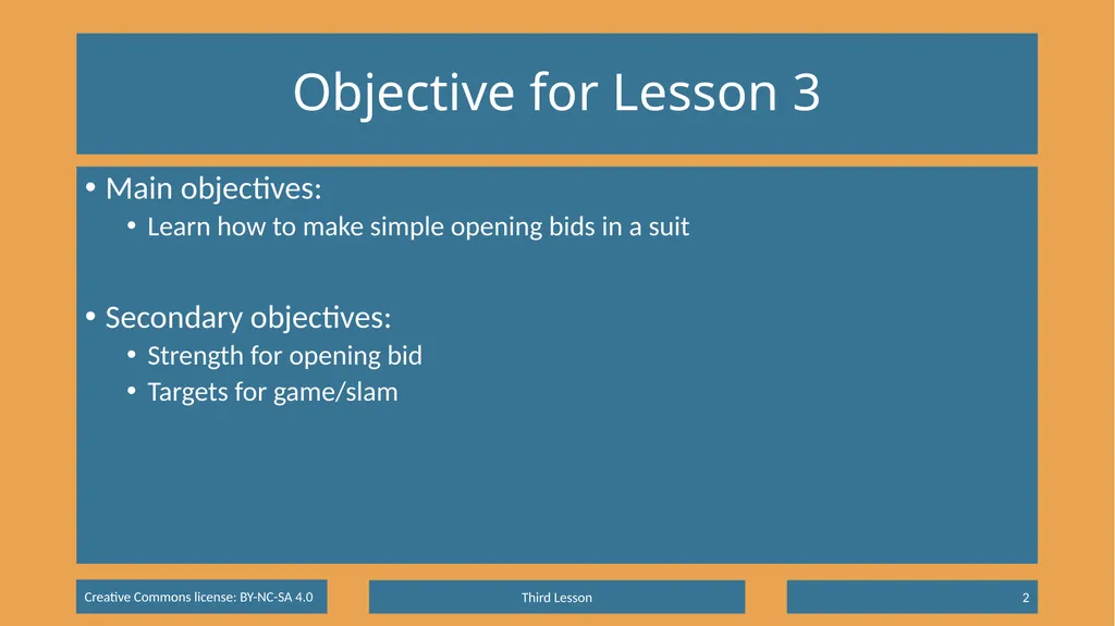 Basic Beginning Bridge Lesson 3 – Opening Suit - slide 2 of 13