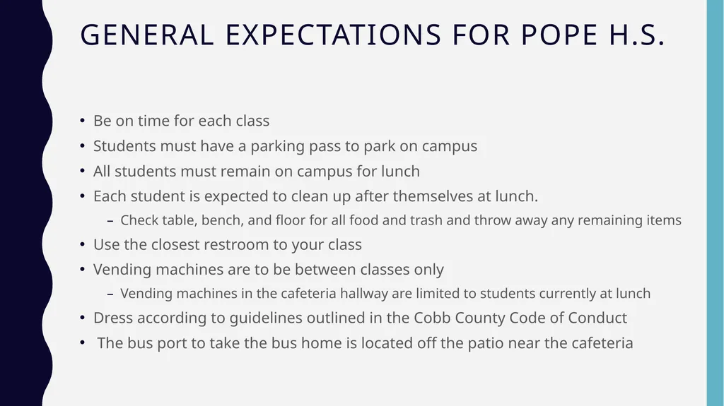 Welcome back to Pope high school August 1, 2024 - slide 4 of 43