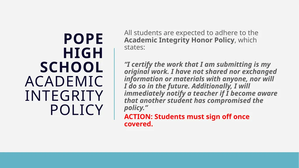 Welcome back to Pope high school August 1, 2024 - slide 32 of 43
