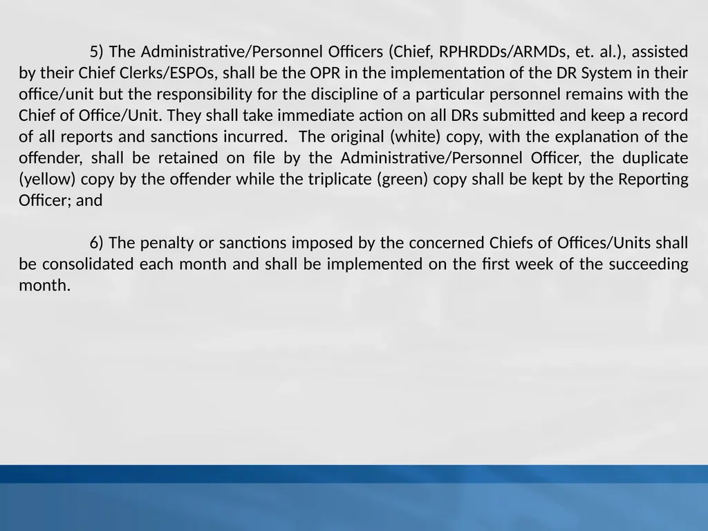 SUPPLEMENTAL GUIDELINES ON THE DELINQUENCY REPORT - slide 12 of 26