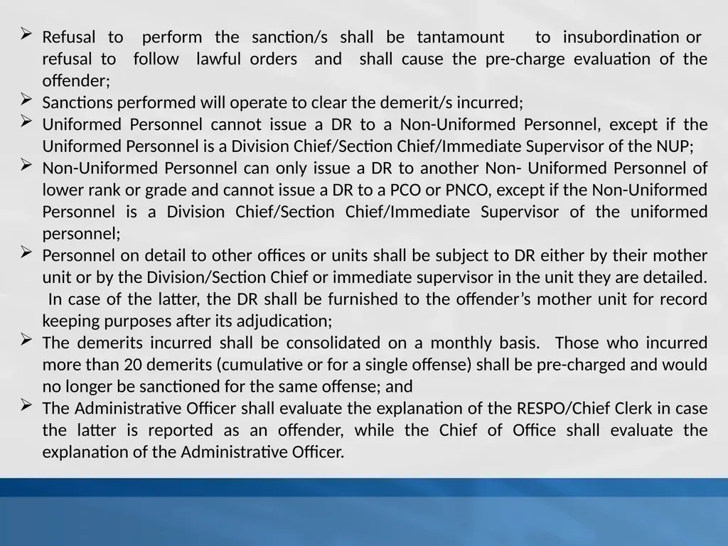SUPPLEMENTAL GUIDELINES ON THE DELINQUENCY REPORT - slide 10 of 26