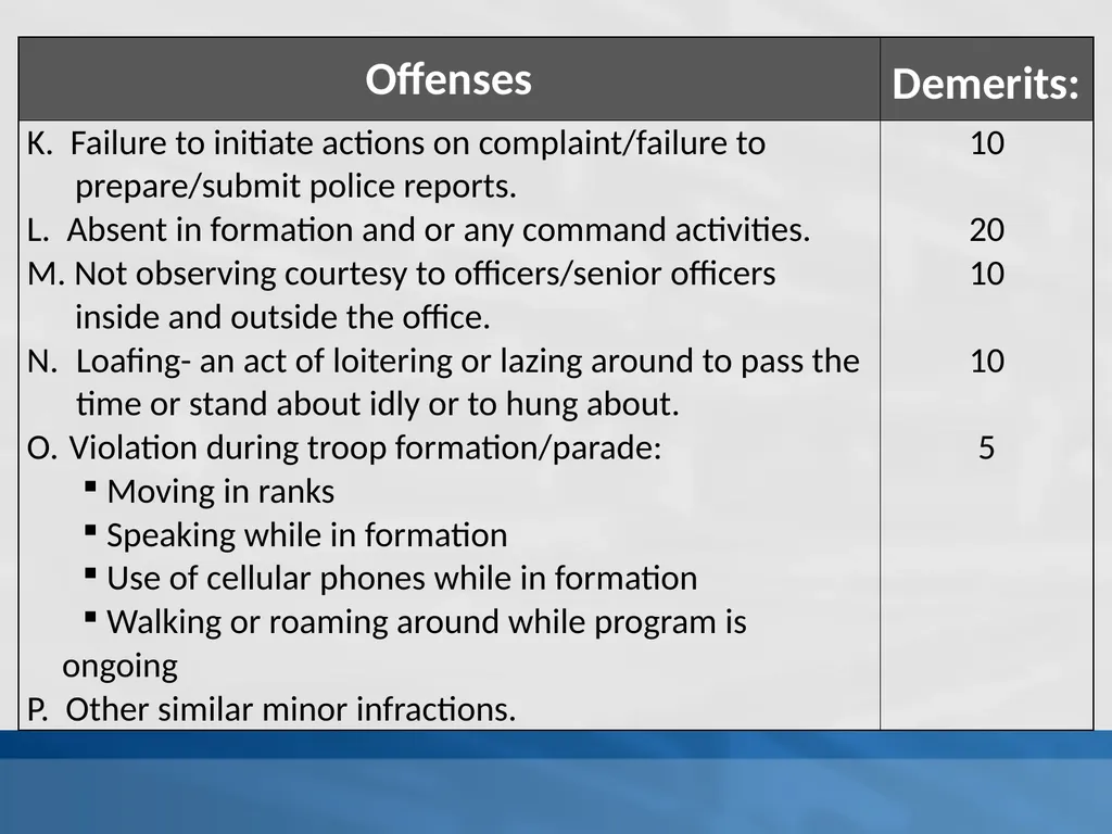 SUPPLEMENTAL GUIDELINES ON THE DELINQUENCY REPORT - slide 20 of 26