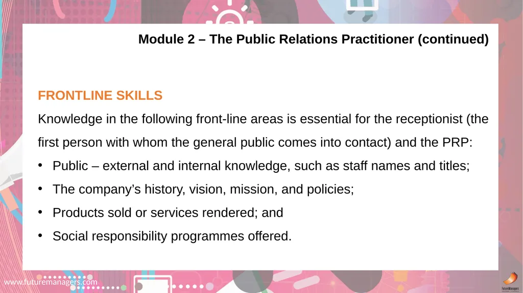 Public Relations N5 www.futuremanagers.com NATURE - slide 10 of 50