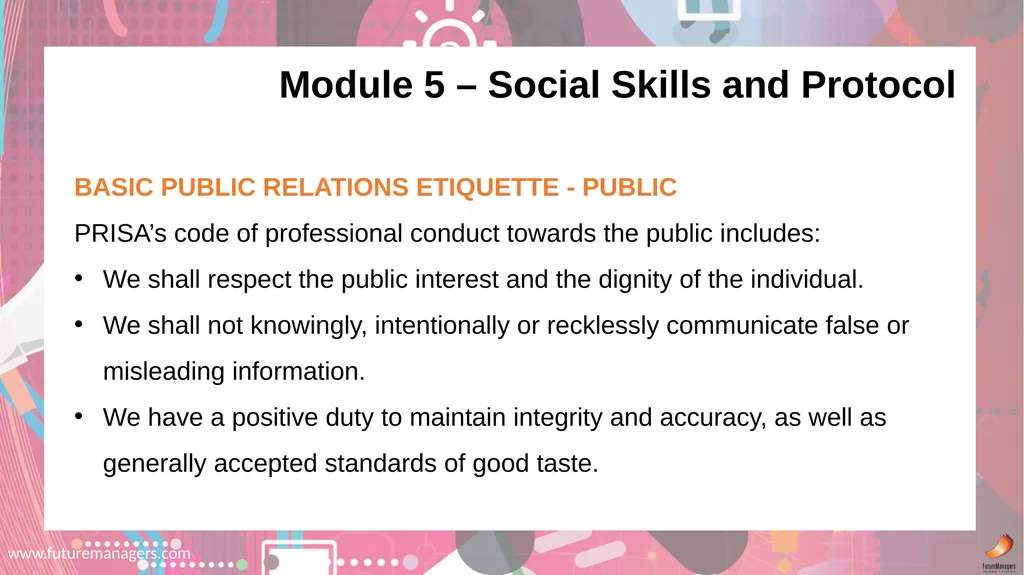 Public Relations N5 www.futuremanagers.com NATURE - slide 18 of 50