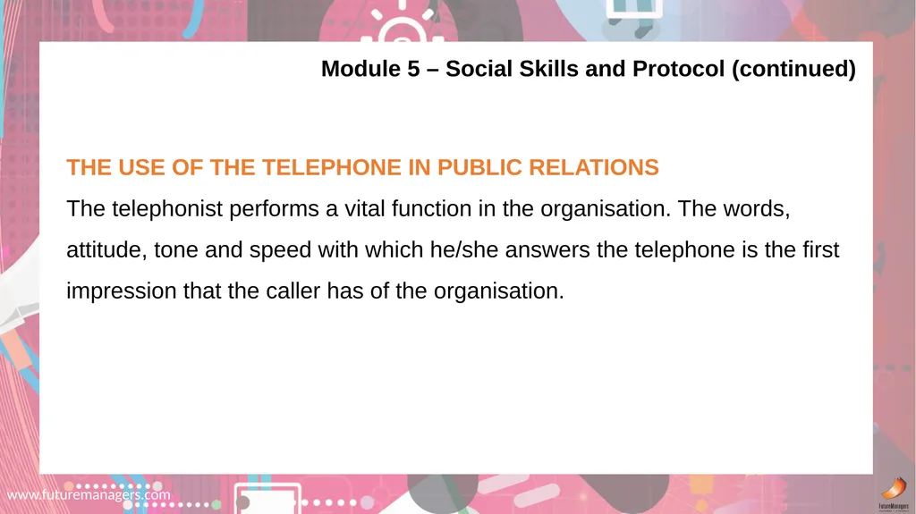 Public Relations N5 www.futuremanagers.com NATURE - slide 22 of 50