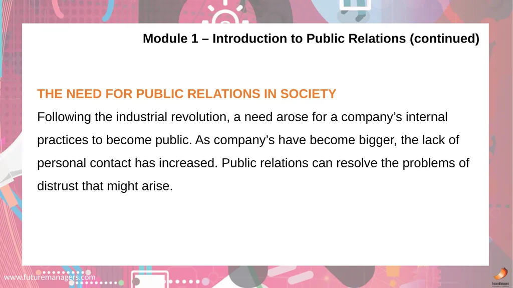 Public Relations N5 www.futuremanagers.com NATURE - slide 3 of 50