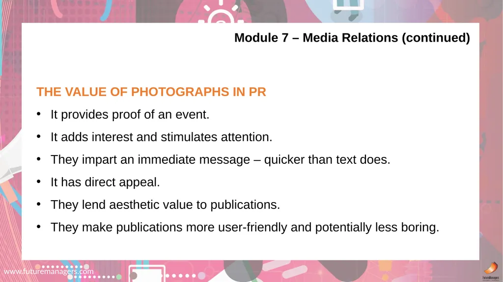 Public Relations N5 www.futuremanagers.com NATURE - slide 35 of 50