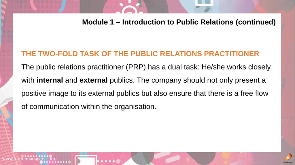 Public Relations N5 www.futuremanagers.com NATURE - slide 4 of 50