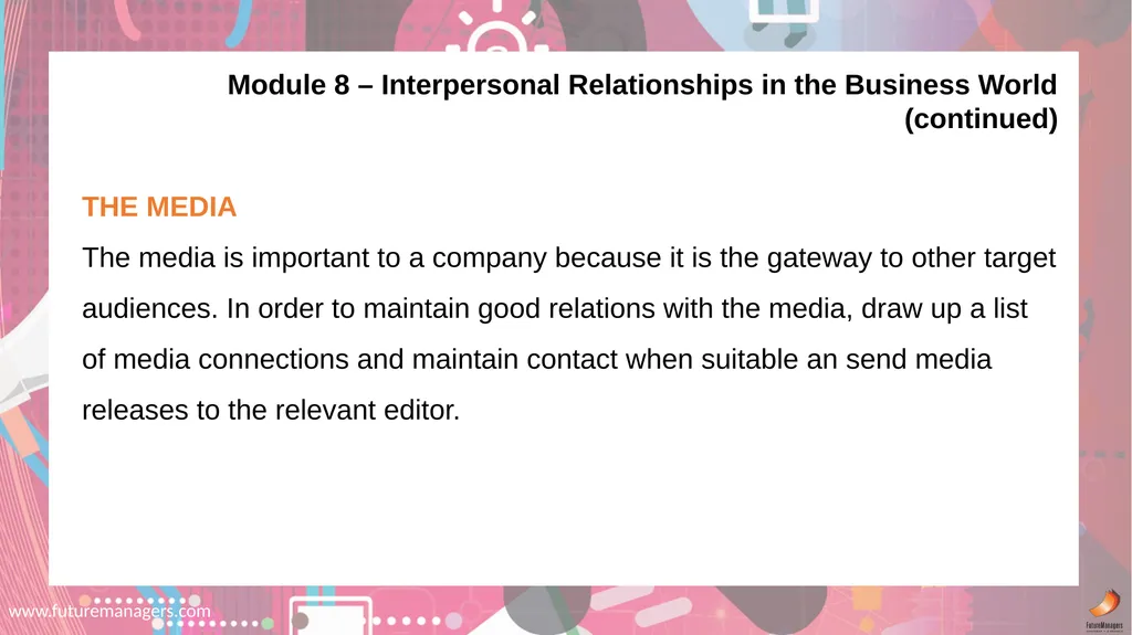 Public Relations N5 www.futuremanagers.com NATURE - slide 41 of 50