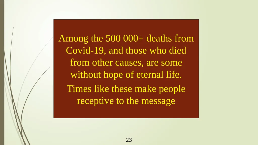 WHY IS STEWARDSHIP AT CROSSROADS? . 2 - slide 23 of 28