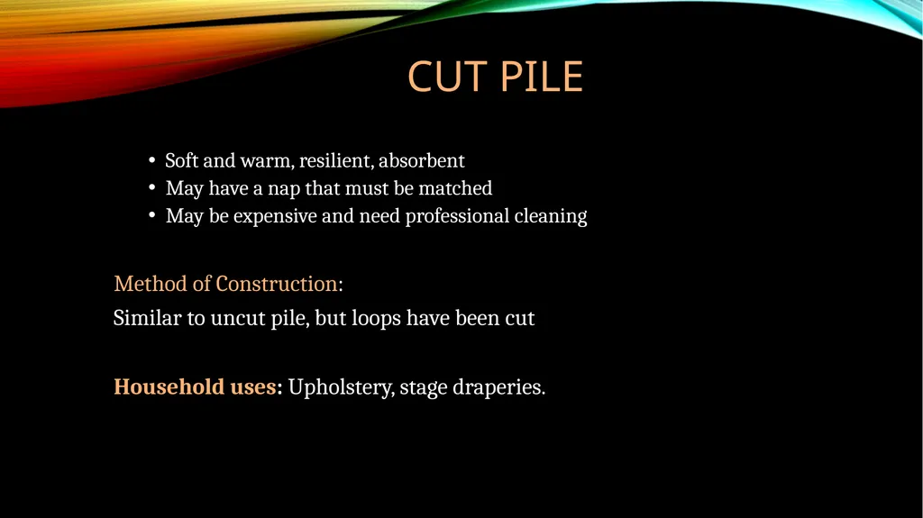 DIFFERENT Types OF WEAVES Subject : Basic Textiles - slide 17 of 18