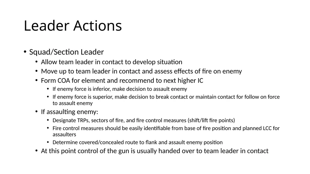 Conduct a Squad Assault 07-4-D9515 Conditions - slide 5 of 14