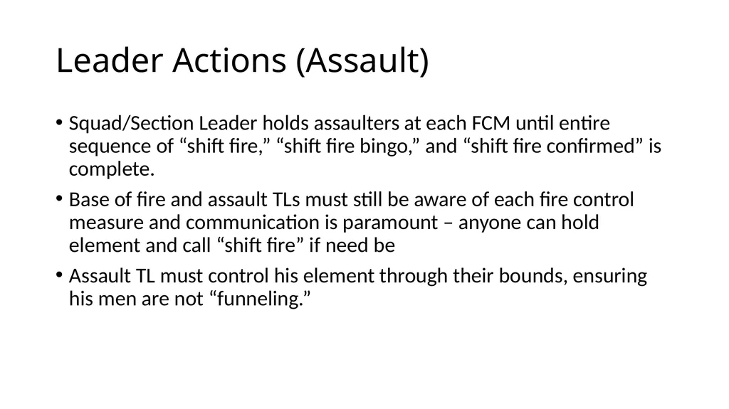 Conduct a Squad Assault 07-4-D9515 Conditions - slide 9 of 14