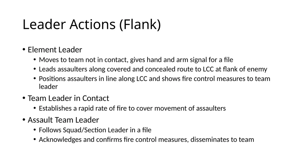 Conduct a Squad Assault 07-4-D9515 Conditions - slide 7 of 14