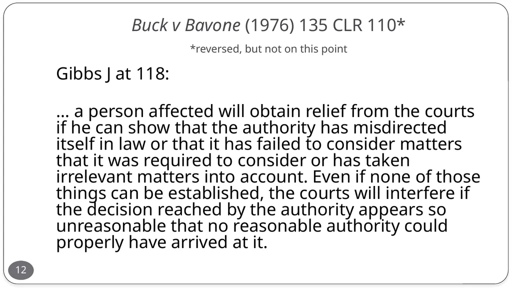 Presentation by the Honourable Justice Buchanan 10 - slide 12 of 38