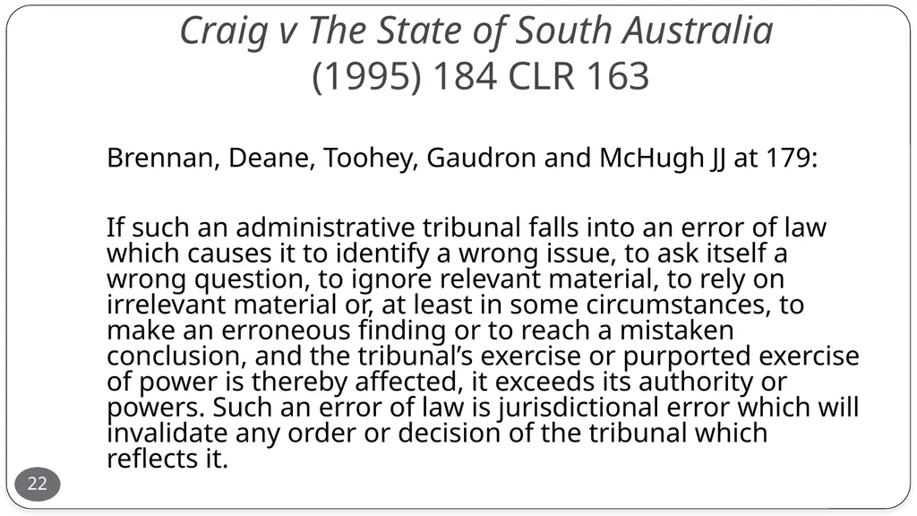 Presentation by the Honourable Justice Buchanan 10 - slide 22 of 38