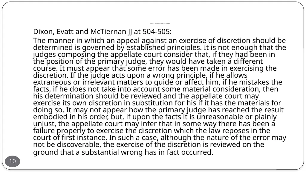 Presentation by the Honourable Justice Buchanan 10 - slide 10 of 38