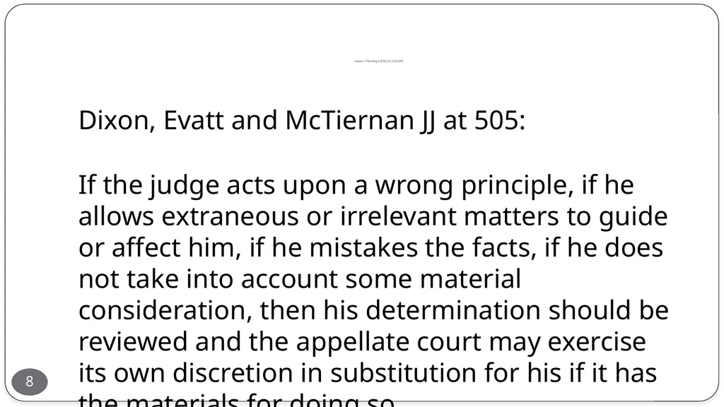 Presentation by the Honourable Justice Buchanan 10 - slide 8 of 38