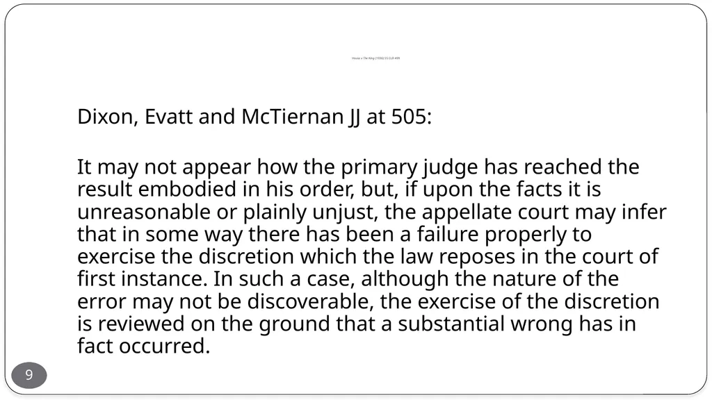 Presentation by the Honourable Justice Buchanan 10 - slide 9 of 38