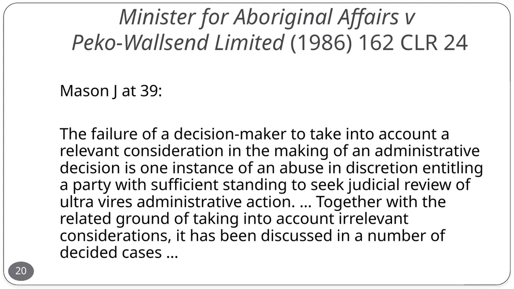 Presentation by the Honourable Justice Buchanan 10 - slide 20 of 38