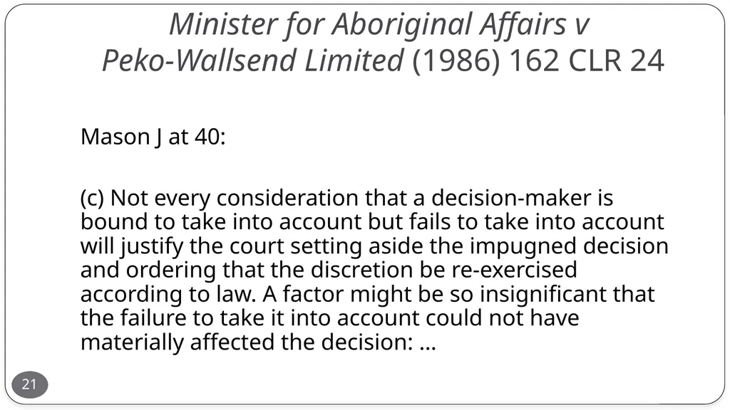Presentation by the Honourable Justice Buchanan 10 - slide 21 of 38