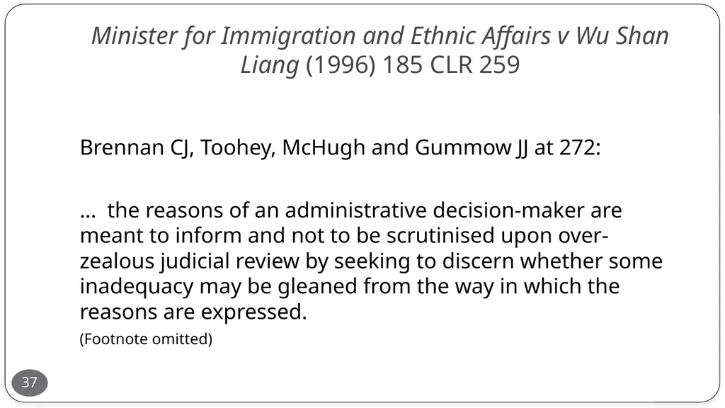 Presentation by the Honourable Justice Buchanan 10 - slide 37 of 38