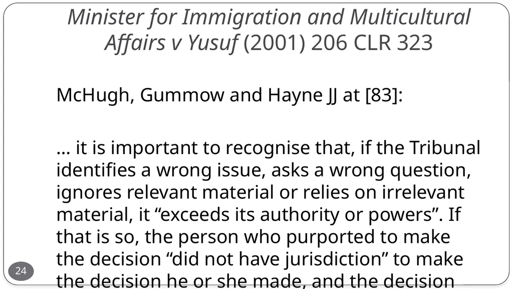 Presentation by the Honourable Justice Buchanan 10 - slide 24 of 38