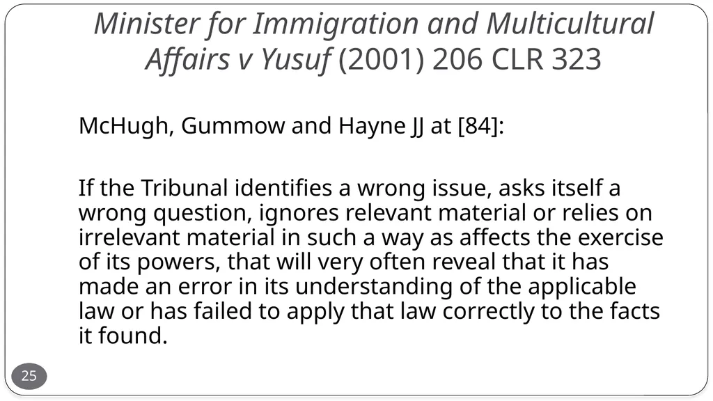 Presentation by the Honourable Justice Buchanan 10 - slide 25 of 38