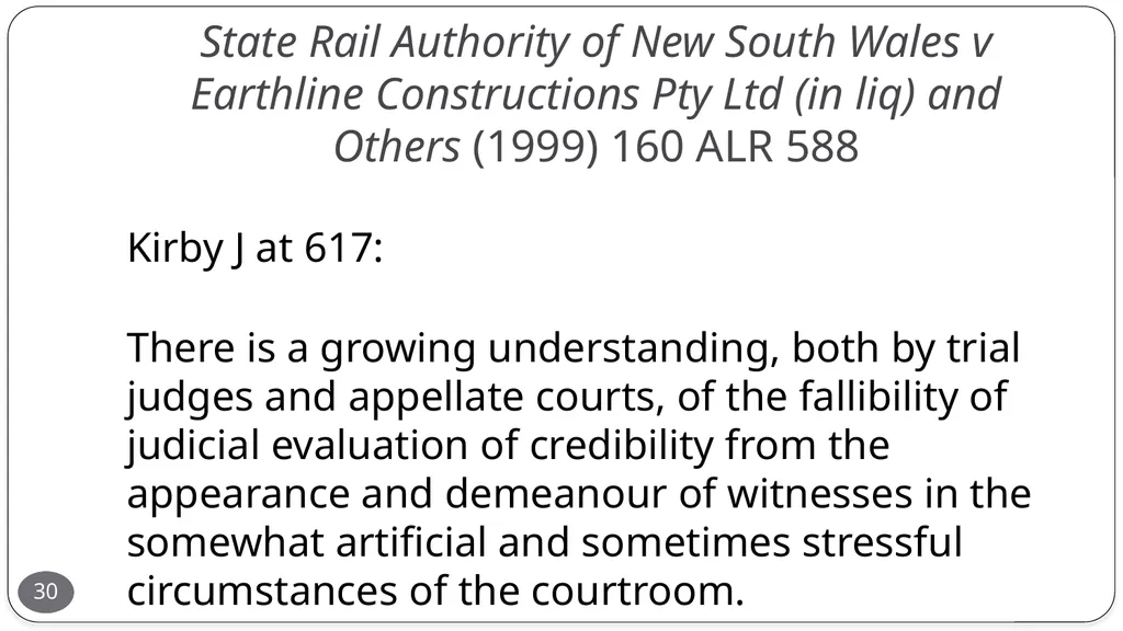 Presentation by the Honourable Justice Buchanan 10 - slide 30 of 38