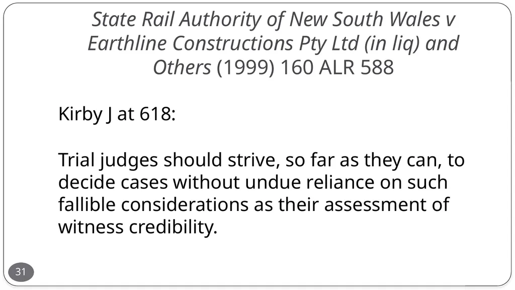 Presentation by the Honourable Justice Buchanan 10 - slide 31 of 38