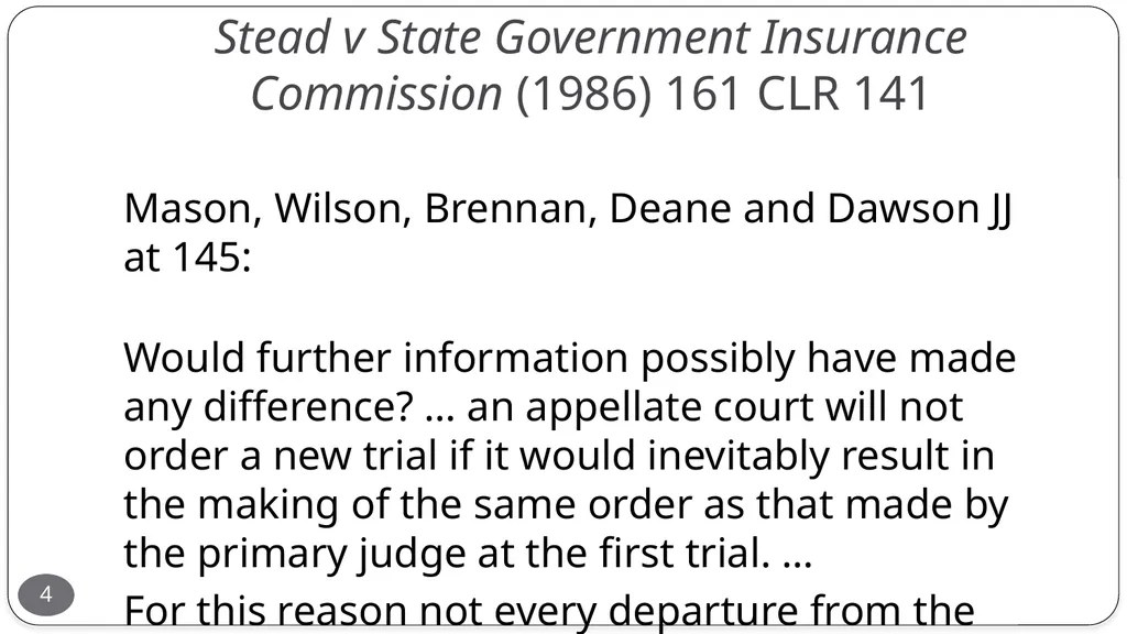 Presentation by the Honourable Justice Buchanan 10 - slide 4 of 38