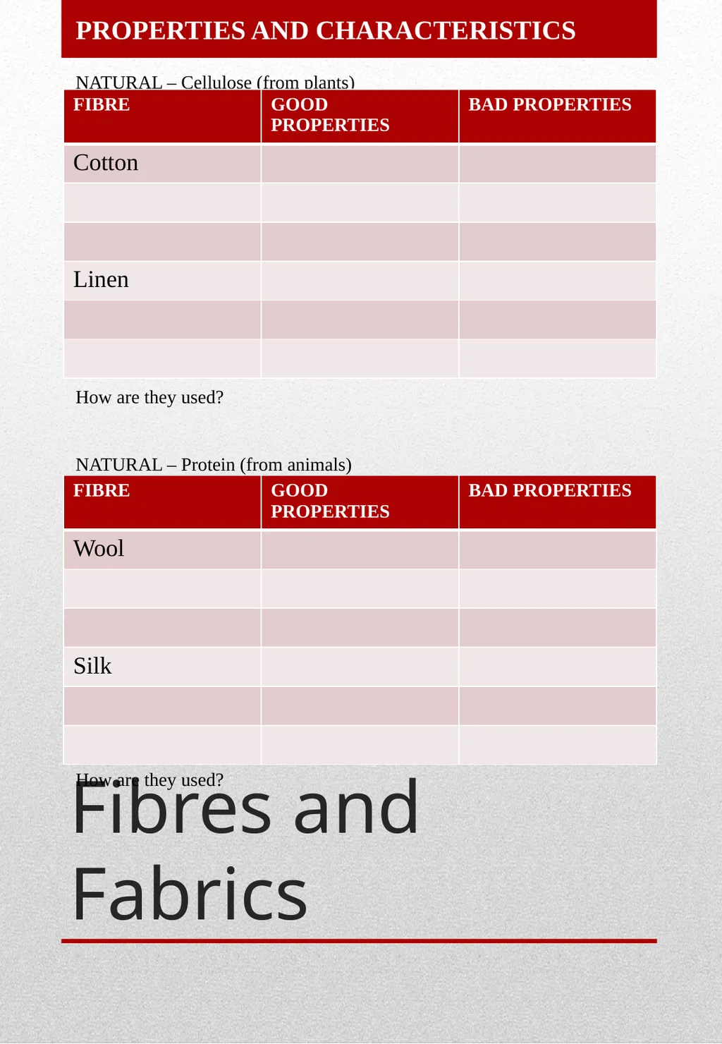 GCSE Textiles Technology THEORY BOOKLET Name: - slide 3 of 23