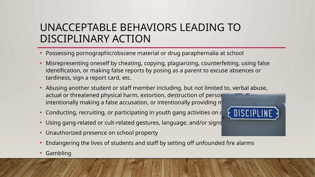 Broward County Public Schools Code of Conduct - slide 9 of 20