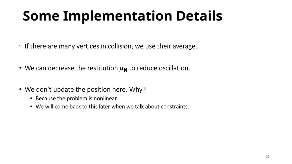 GAMES103: Intro to Physics-Based Animation Rigid - slide 29 of 41