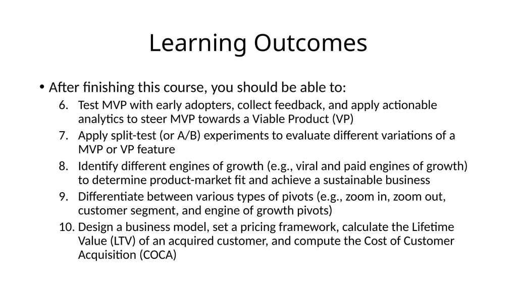 Entrepreneurship for Computer Science CS 15-390 - slide 24 of 28