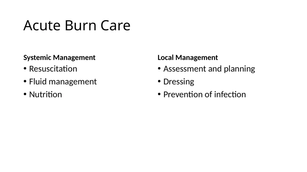 Burns in the Hand Nick Sheppard AO AF / BSSH - slide 7 of 25
