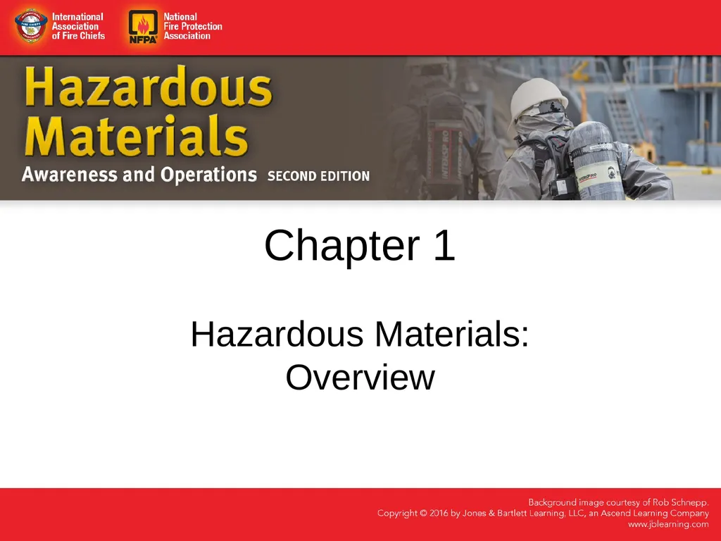 Chapter 1 Hazardous Materials: Overview - slide 1 of 62