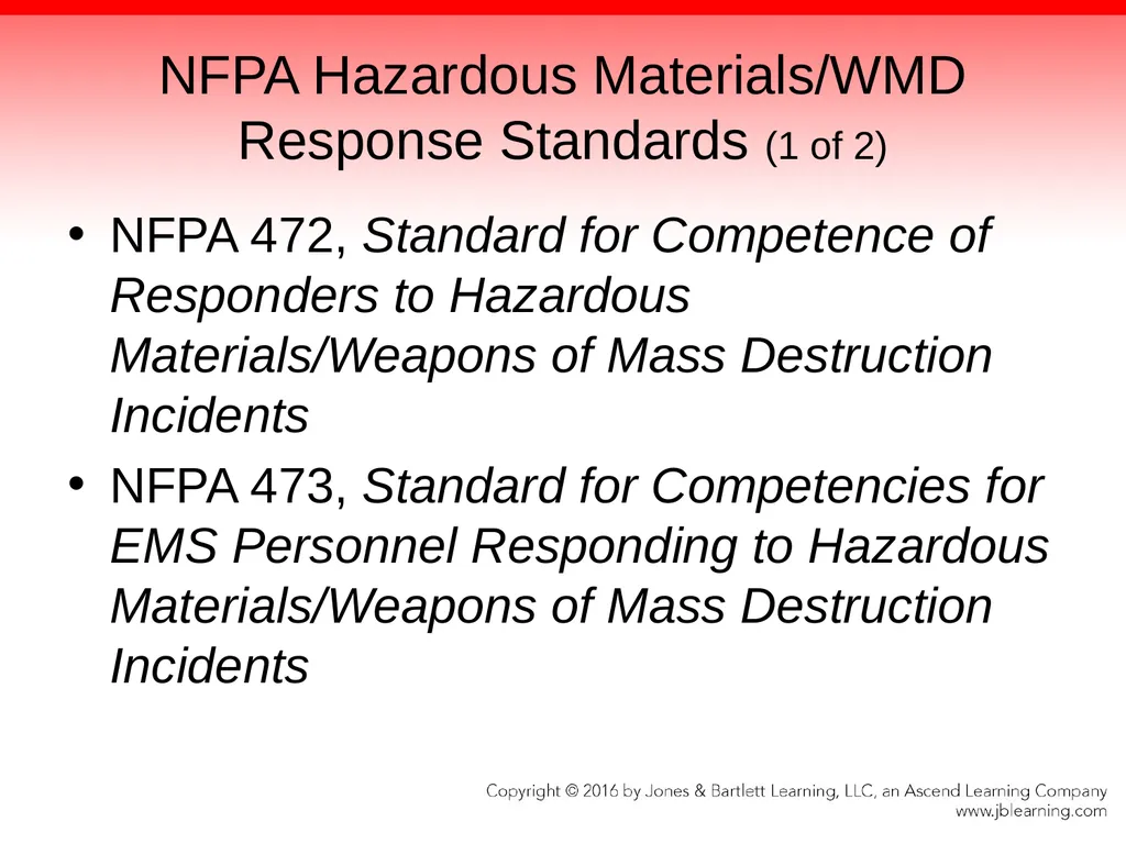 Chapter 1 Hazardous Materials: Overview - slide 20 of 62
