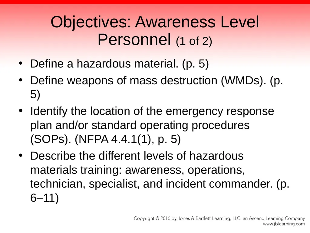 Chapter 1 Hazardous Materials: Overview - slide 2 of 62