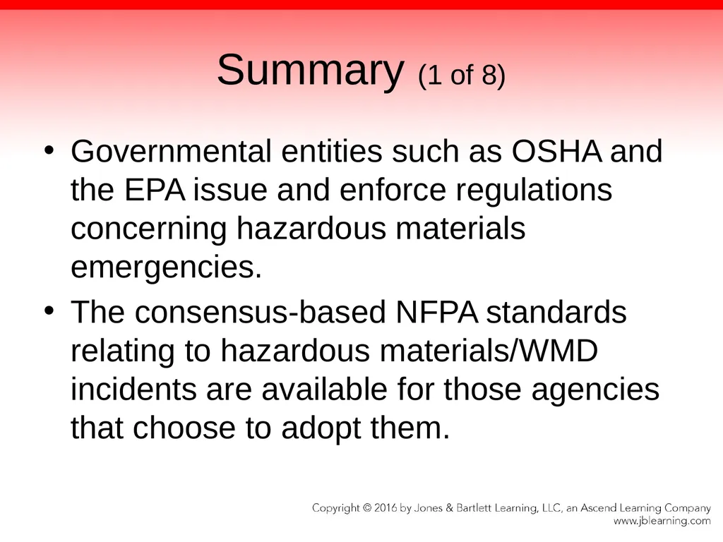 Chapter 1 Hazardous Materials: Overview - slide 55 of 62