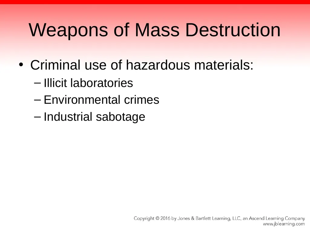 Chapter 1 Hazardous Materials: Overview - slide 15 of 62