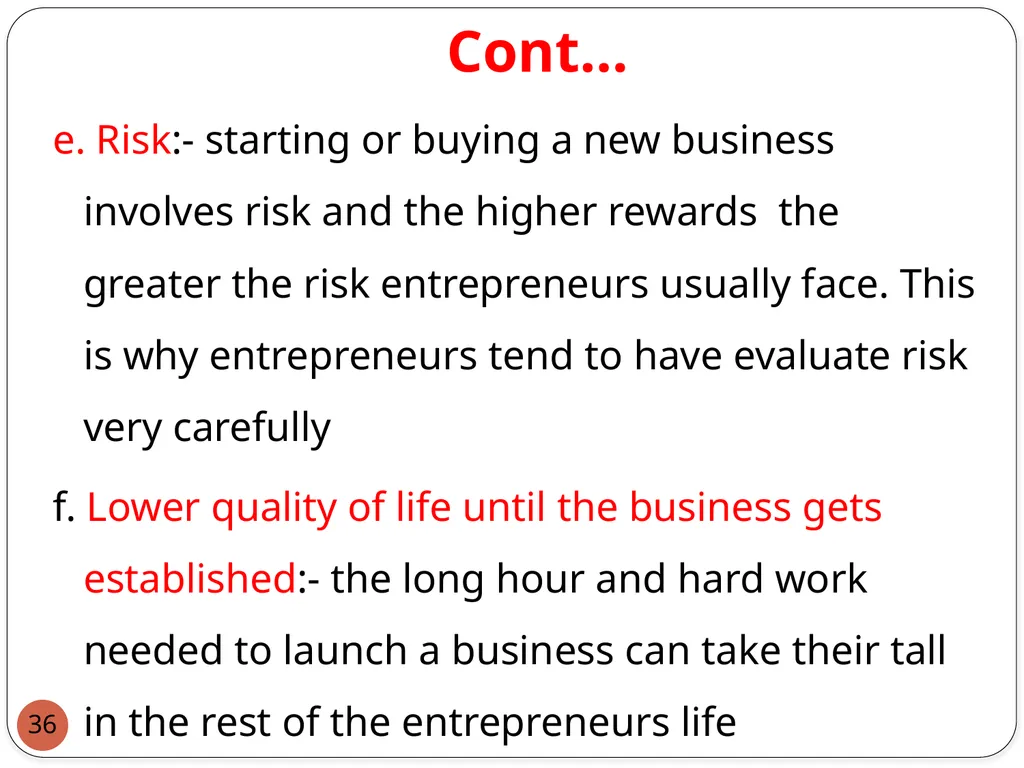 : Introduction to Entrepreneurship for engineers 1 - slide 36 of 43