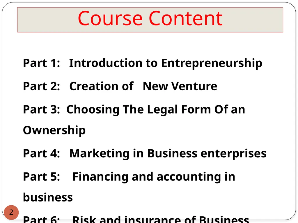 : Introduction to Entrepreneurship for engineers 1 - slide 2 of 43
