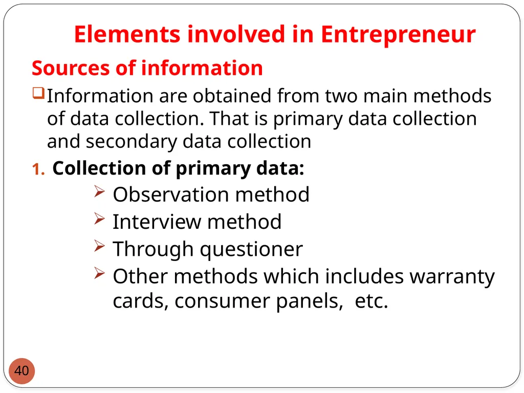 : Introduction to Entrepreneurship for engineers 1 - slide 40 of 43