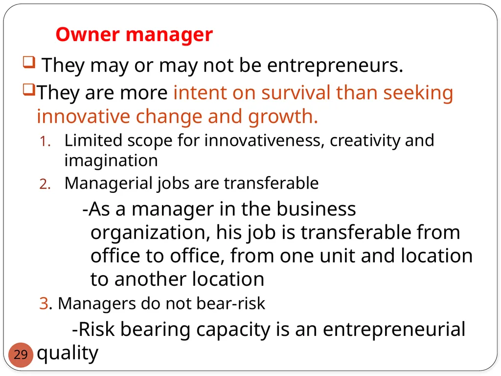 : Introduction to Entrepreneurship for engineers 1 - slide 29 of 43